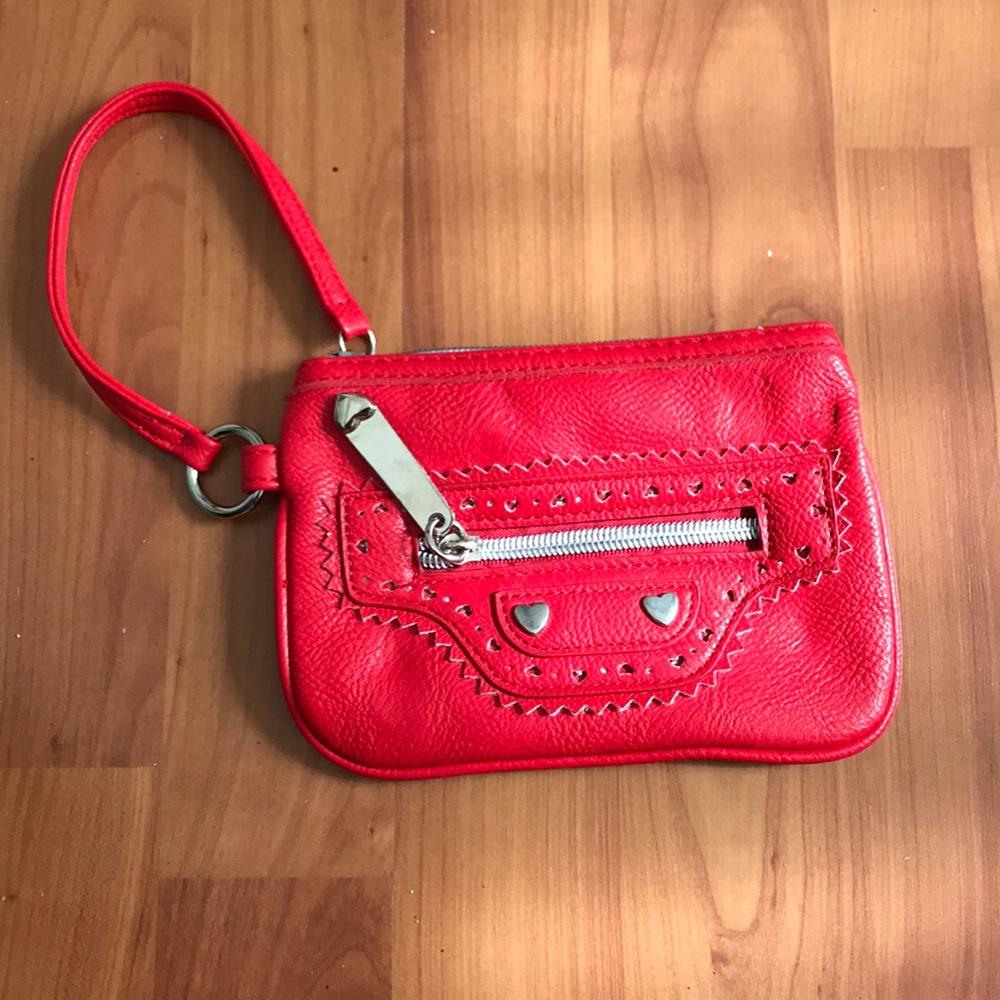 Betsey Johnson Red Wristlet - never used